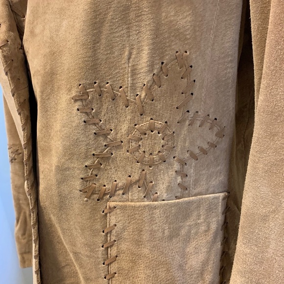 Leather Jacket with Leather Details and Accents - Picture 2 of 16